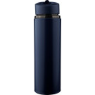 Botella de acero inoxidable reciclado con tapa y pajita 500 ml