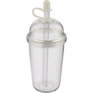 Vaso reutilizable de RPET con tapa y pajita 500 ml