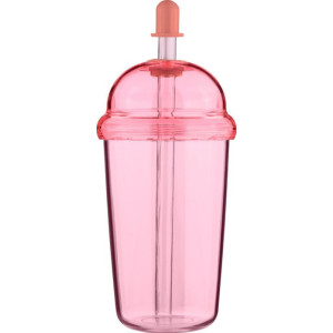 Vaso reutilizable de RPET con tapa y pajita 500 ml 2