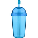 Vaso reutilizable de RPET con tapa y pajita 500 ml