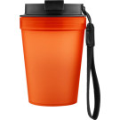 Vaso de plástico duro transparente con tapa 350 ml