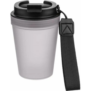 Vaso de plástico duro transparente con tapa 350 ml