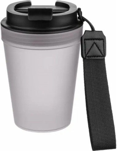 Vaso de plástico duro transparente con tapa 350 ml