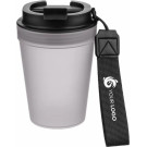 Vaso de plástico duro transparente con tapa 350 ml