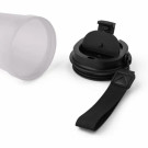 Vaso de plástico duro transparente con tapa 350 ml