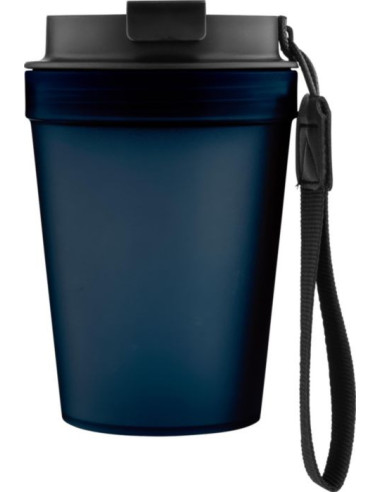Vaso de plástico duro transparente con tapa 350 ml