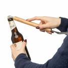 Espátula de barbacoa de acero inoxidable con abrebotellas
