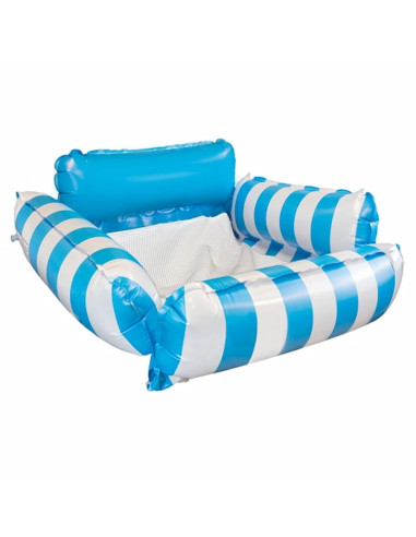 Colchoneta hinchable con asiento de malla