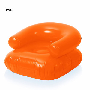 Sillón hinchable con respaldo