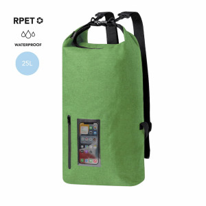 Mochila impermeable de RPET con ventana táctil 25 L