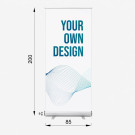 Roll Up publicitario 100% personalizado 85x200cm