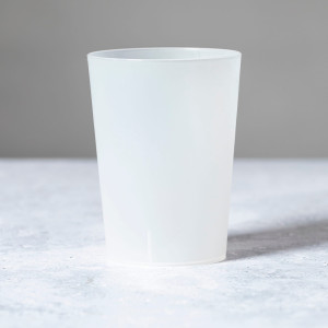 Vaso de plástico traslúcido acabado frosted 500ml 2