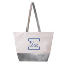 Bolsa de algodón reciclado y polipiel metalizada