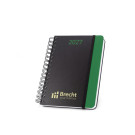 Agenda diaria A5 de papel reciclado con anillas y acabado mate