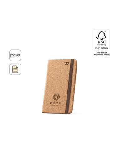 Agenda de corcho tamaño bolsillo | Agendas Personalizadas