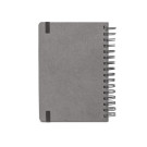Agenda diaria A5 de cuero con anillas