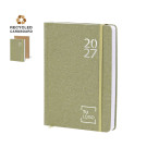 Agenda diaria A5 de cartón reciclado con distintivo Eco