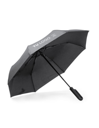 Paraguas plegable automático Ø98 con mango mosquetón