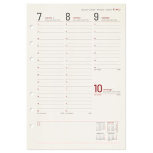 Recambio para Agenda Semana / Vista | AGENDAS PERSONALIZADAS 2