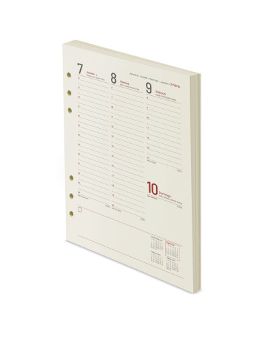 Recambio para Agenda Semana / Vista | AGENDAS PERSONALIZADAS