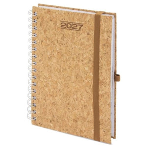 Agenda de Corcho con Anillas