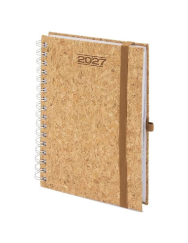 Agenda de Corcho con Anillas