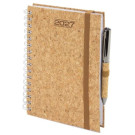 Agenda de Corcho con Anillas