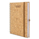 Agenda de Corcho con Anillas