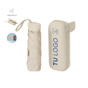 Paraguas plegable de 90 cm con funda rígida