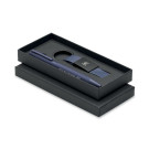 Set de bolígrafo de aluminio reciclado y Llavero