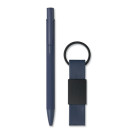 Set de bolígrafo de aluminio reciclado y Llavero