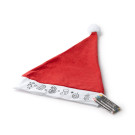 Gorro navideño de Papá Noel para colorear
