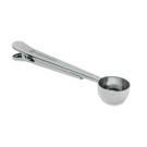 Cuchara medidora 15 ml de acero inoxidable con pinza