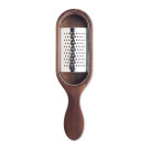 Rallador de acero inoxidable con base de madera