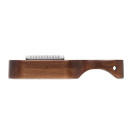 Rallador de acero inoxidable con base de madera