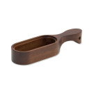Rallador de acero inoxidable con base de madera