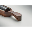 Rallador de acero inoxidable con base de madera