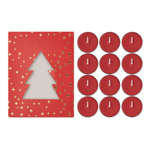 Set de 12 velas aromáticas navideñas