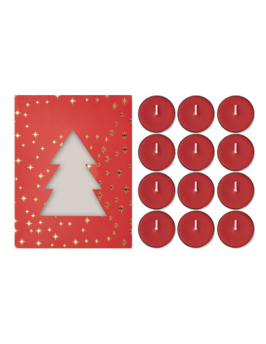 Set de 12 velas aromáticas navideñas