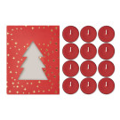 Set de 12 velas aromáticas navideñas