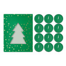 Set de 12 velas aromáticas navideñas