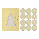 Set de 12 velas aromáticas navideñas