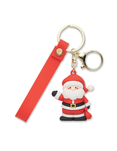 Llavero y colgante con figura de Papá Noel
