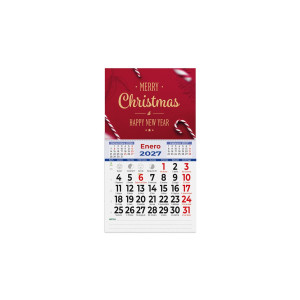 Calendario pequeño con imán y faldilla mensual