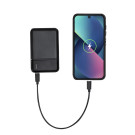 Set de viaje con botella, power bank, funda de pasaporte y tarjetero