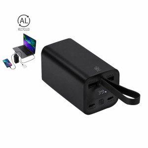 Power bank de 20000 mAh en aluminio reciclado