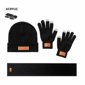 Set de invierno con gorro, bufanda y guantes