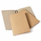 Pack de 2 libretas A5 de cartón con funda de PU