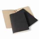 Pack de 2 libretas A5 de cartón con funda de PU