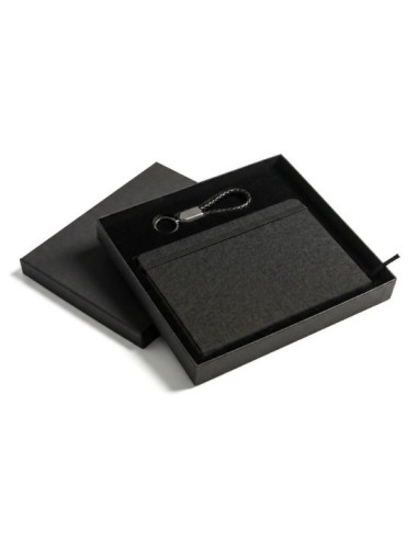 Set de libreta A5 y llavero con cable de carga USB-C